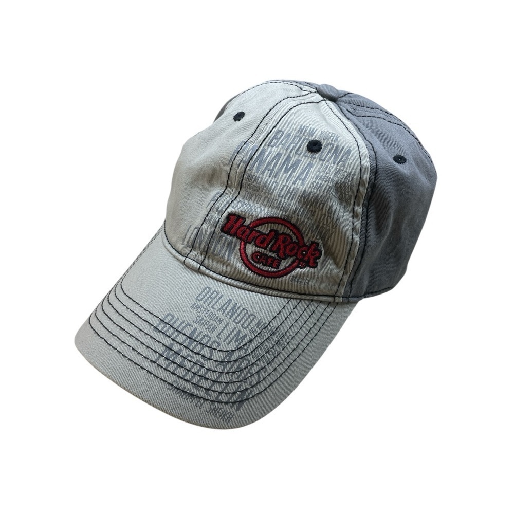 Hat Hard Rock Cafe Baseball Cap Cotton Adjustable Strap “Prague” Gray Cotton